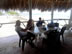 Beers with Matt and Andrew at beach restaurant in Necoclí, Colombia.