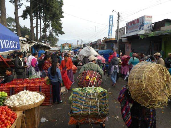 Market at Quetzaltenango, Guatemala.