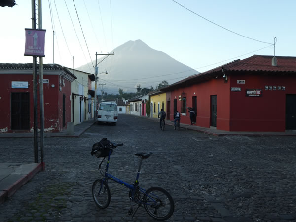 Volcano seen from Antigua, Guatemala.