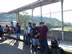 Ted with travel companions at Mexico/ Guatemala border near Tapachula, Mexico.
