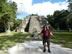 Ted in front of ruins at Tikal National Park, Guatemala.