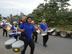 One of the marching bands in the parade that went through Rio Dulce, Guatemala.