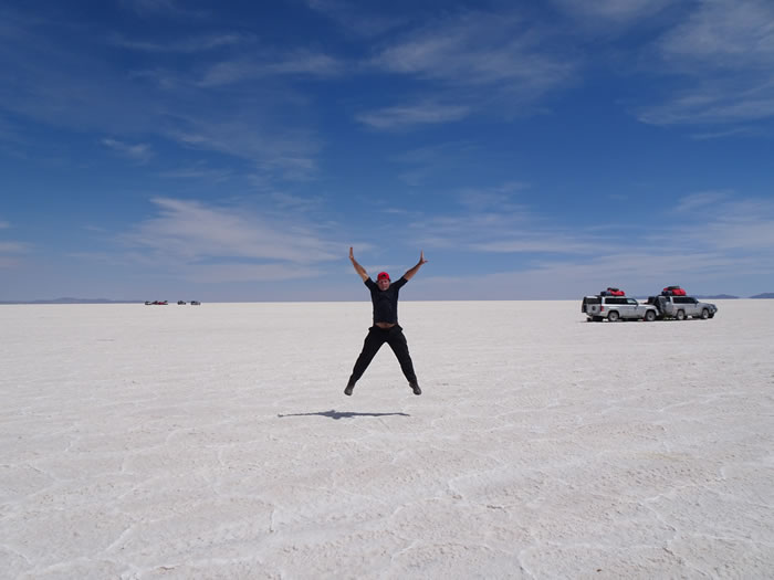 World’s largest salt flats near Uyuni, Bolivia 