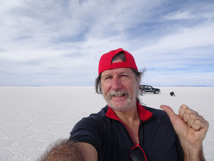 World’s largest salt flats near Uyuni, Bolivia