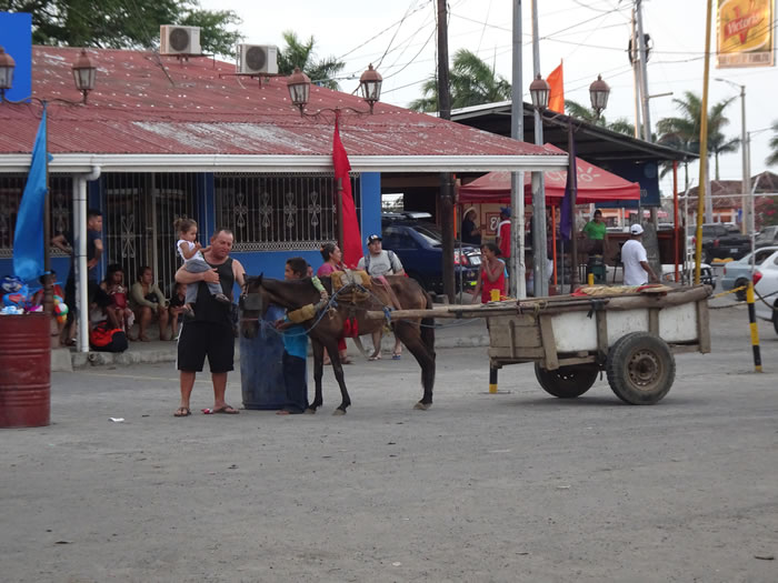 Horse drawn carriage in San Jorge, Nicaragua.