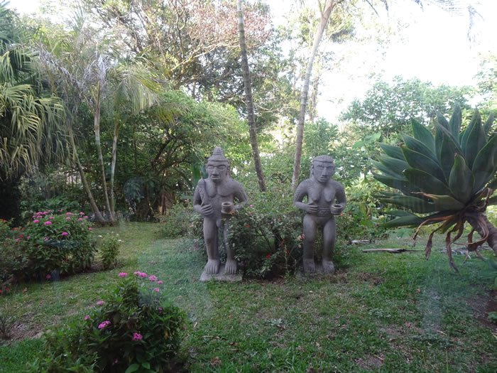 Statues at hotel in Monteverde, Costa Rica.