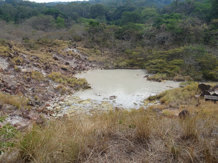 Volcanic Lake at Rincón de la Vieja National Park.