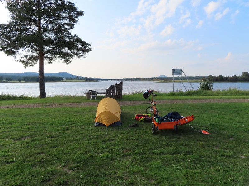 Teds campsite at campground in verkalix, Sweden.