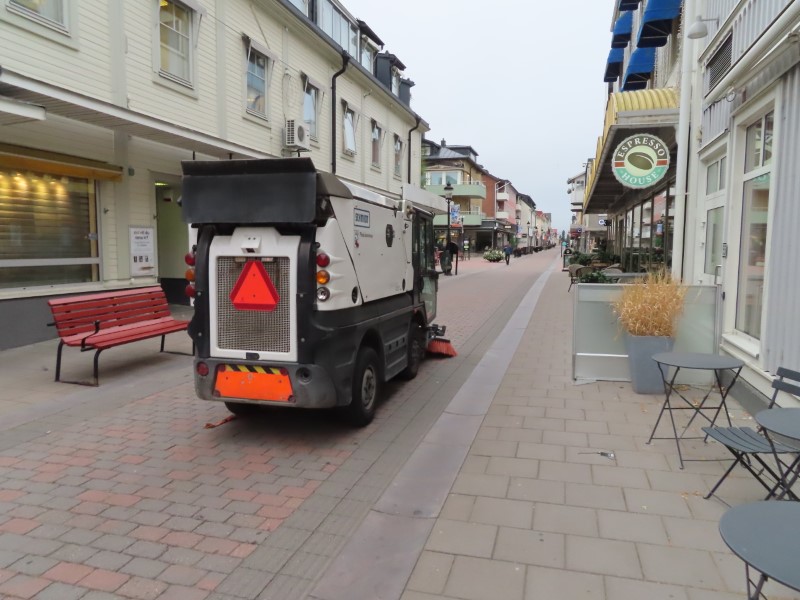 Street cleaners in Pite, Sweden.