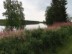 Torne River at Pajala campground in Pajala, Sweden.