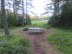 A picnic table at Norrfällsviken nature area near campground at Norrfällsviken, Sweden.