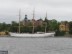 Tall ship, “Af Chapman” in front of Skeppsholmen Island in Stockholm, Sweden.