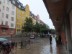 Erik Dahlbergsallén street near Karlaplan in Stockholm, Sweden. (Very rainy afternoon)