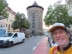 Ted in front of Spittlertor tower in Nuremberg, Germany.