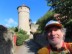 Ted near Strafturm tower in Rothenburg ob der Tauber, Germany.