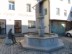 Fountain near Metzgerei Hans Spies gasthaus (butcher shop hans spies inn) in Sulzbach-Rosenberg, Germany.