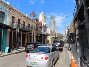 Dauphin St in Mobile, Alabama.