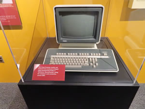 Wang computer in Boott Cotton Mill Museum in Lowell, Massachusetts.