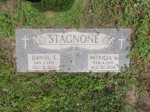 This is the Gravestone of Uncle Dan (one of my dad’s brothers) and Aunt Pat (Dan’s wife) at St. Mary’s Cemetery in Tewksbury, Massachusetts.