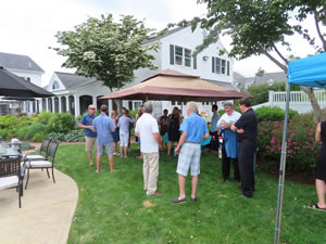 Louis and Shirley’s celebration of life reception at cousin Beth and Gordy’s place in Amesbury, Massachusetts.