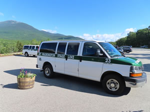 The tour van I took to the summit of Mt. Washington, New Hampshire.