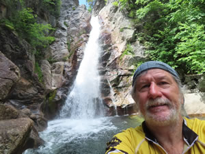 Ted at Glen Ellis Falls in the White Mountains of New Hampshire.