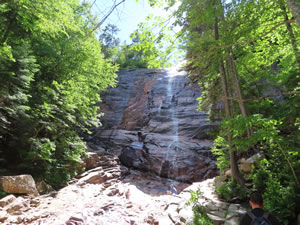 Arethusa Falls in the White Mountains of New Hampshire.
