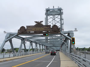 Memorial Bridge in Portsmouth, New Hampshire.