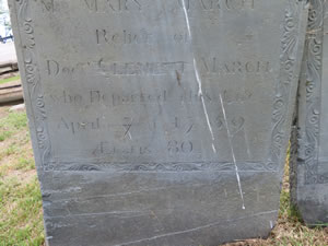 April 1759 grave stone in Portsmouth, New Hampshire.