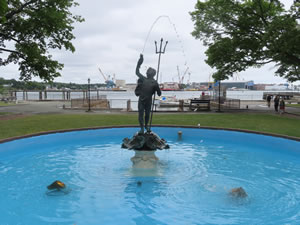 Fountain in Portsmouth, New Hampshire.