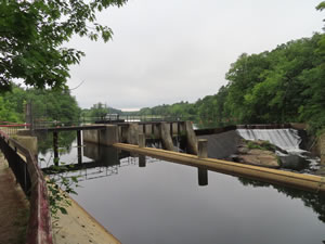 Hydro Dam at Mine Falls Park, Nashua, New Hampshire.