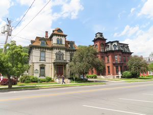 Old mansions in Montpelier, Vermont.
