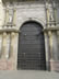 Door of church in historic center of Lima, Peru.