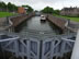 Netherlands – The Angelina (our barge boat) in a lock