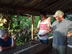 Owner of coffee farm grinding Coffee near Minca, Colombia.