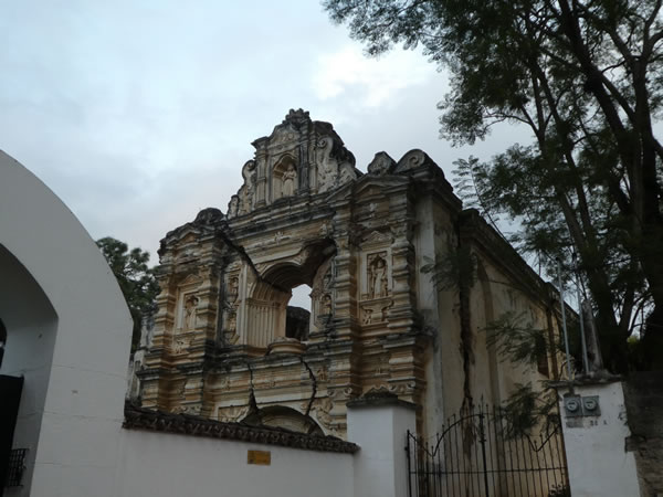 Templo De Santa Rosa in Antigua, Guatemala.
