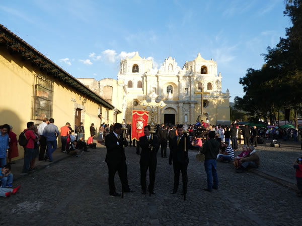 La Merced church in Antigua, Guatemala.