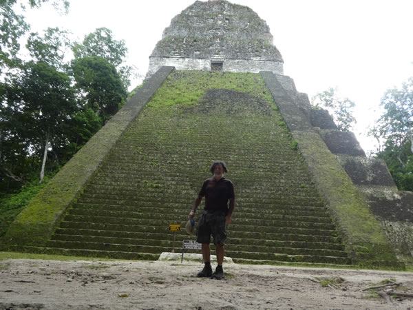 Ted at Tikal National Park, Guatemala.