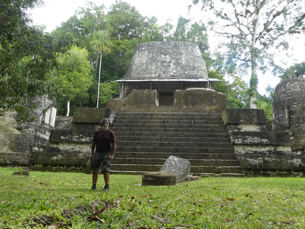 Ted at Tikal National Park, Guatemala.