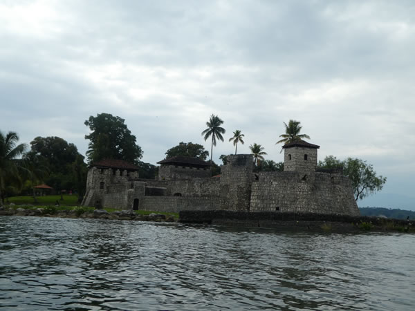 Castillo De San Felipe on the shore of Lago De Izabal near Rio Dulce, Guatemala.