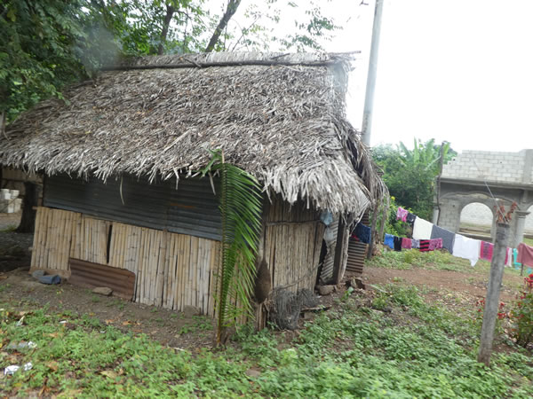 A home between El Estor, Guatemala and Rio Dulce, Guatemala.