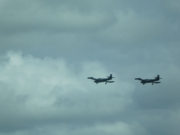 Fighter Jets that Ted saw from the Guatemala airport.  They were having an air show while Ted was waiting for his flight home.