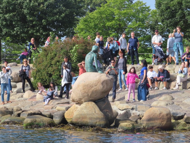 Ted took this photo of the little Mermaid in Copenhagen for the Stromma Canal Tour.