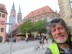 Ted with his bike near St. Sebaldus Church in Nuremberg, Germany.