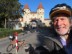 Ted with his bike in front of Nabburg Gate in Amberg, Germany.